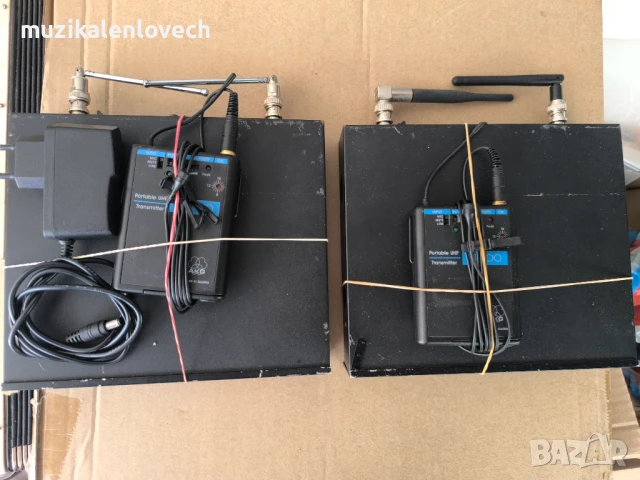 AKG WMS 300 INSTRUMENTAL SET - БЕЗЖИЧНА СИСТЕМА ЗА ИНСТРУМЕНТ Х 2 кмл - Made In Austria, снимка 3 - Микрофони - 50859999