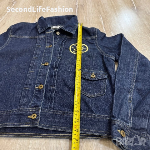 Дамско дънково яке, размер M с бродирана нашивка за E.C. Dahls Bryggeri, снимка 4 - Якета - 53427643