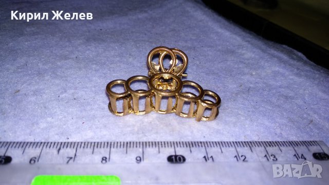 ПОЗЛАТЕНА ВИНТИДЖ ШНОЛИЧКА за ПРИЧЕСКА от БЛАГОРОДНА НЕРЪЖДАЕМА СТОМАНА 27148, снимка 6 - Други - 39067582