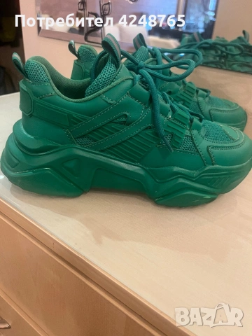 Маратонки зелени, снимка 2 - Маратонки - 53400778