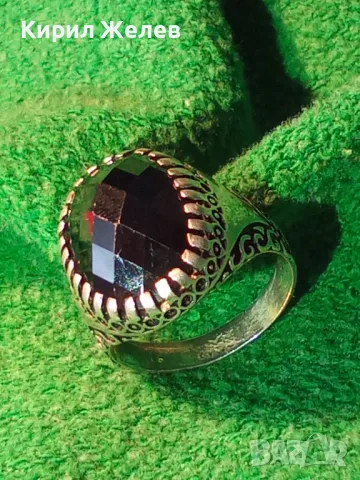 РАЗКОШЕН СКЪПОЦЕНЕН СРЕБЪРЕН ПРЪСТЕН СРЕБРО 925 с ОГРОМЕН БЛЕСТЯЩ ЮВЕЛИРНО ФАСЕТИРАН МАРКАЗИТ 27206, снимка 17 - Пръстени - 49913306