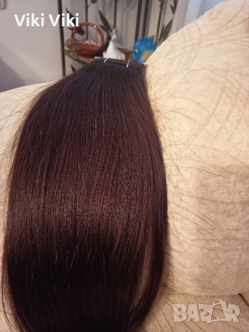 Естествена европейска коса 55см.100гр., снимка 5 - Аксесоари за коса - 51934065