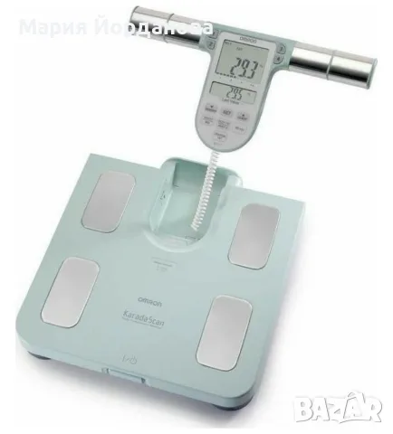Omron BF-511 Дигитална Кантар С анализ на мазнини в Тюркоазен цвят