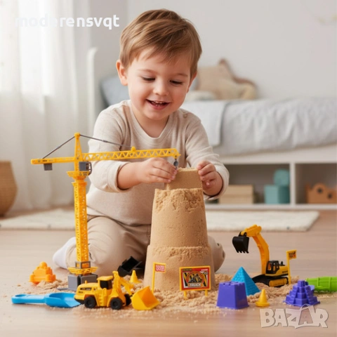 Конструктор за креативно строителство от кинетичен пясък, снимка 2 - Конструктори - 53524248