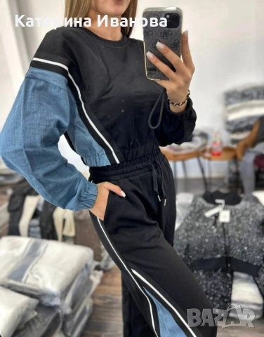 дамски екип с акцент деним , снимка 1