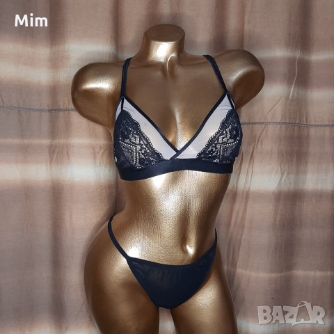 Britney spears S/M К-т Черен сутиен с прашка , снимка 6 - Бельо - 35738806