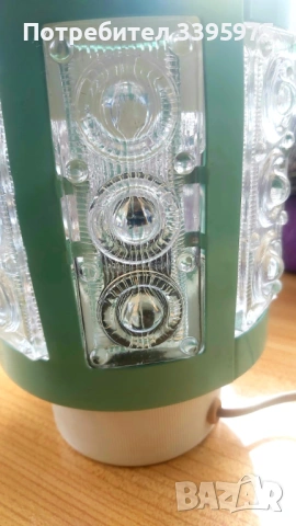 Рядка винтидж лампа ”Сатурн” (фабрика ERA, 1978 г.) - НОВО състояние!, снимка 4 - Настолни лампи - 53483468