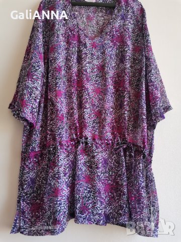 ЕФИРНА ТУНИКА ШИФОН 2XL-3XL, снимка 2 - Туники - 41474365
