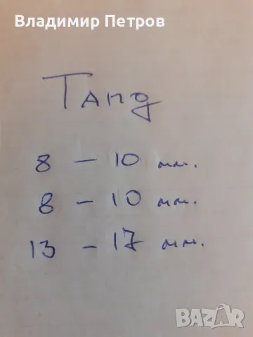 TANG ключове , снимка 8 - Ключове - 49284278