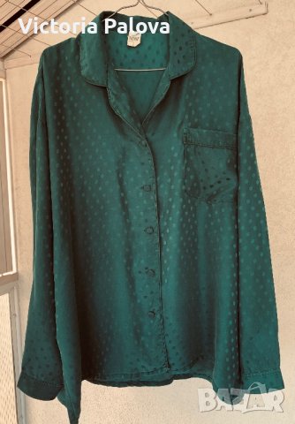 Разкошна пижамна риза MANTONI 100% коприна, снимка 9 - Ризи - 41381489