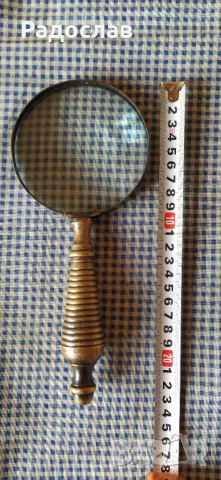 стара голяма лупа, снимка 2 - Антикварни и старинни предмети - 48805403