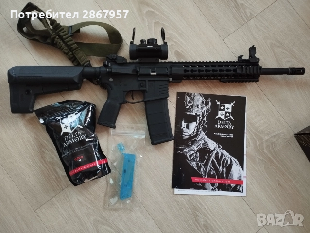 Airsoft карабина Delta Armory Charlie 10" (KeyMod) – КАТО НОВА!, снимка 2 - Въздушно оръжие - 52920831