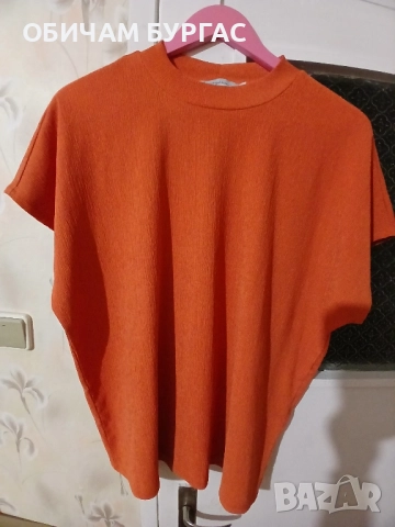 3xl БЛУЗКА ПОЛУПОЛО ЕЛАСТИЧНО С КЪС РЪКАВ 