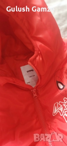 елек за момчета спайдермен в червено 