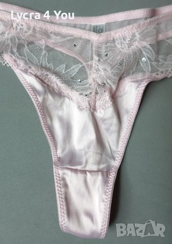 Primark L луксозни светло розови прашки от сатен и дантела, снимка 5 - Бельо - 53264323