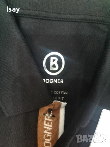 Мъжка тениска БОГНЕР Л последен размер в черен цвят , снимка 3 - Тениски - 53202750
