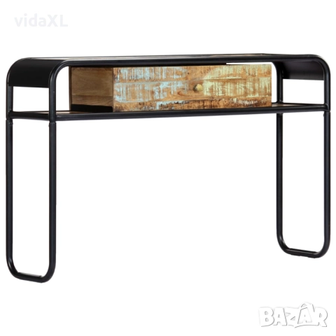 vidaXL Конзолна маса, 118x30x75 cм, регенерирано дърво масив（SKU:248103）, снимка 1