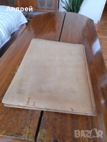 Стара кожена папка #14, снимка 5 - Антикварни и старинни предмети - 41877247