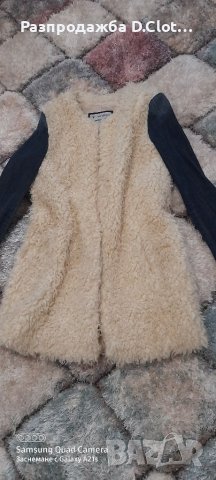 Палто teddy bear S ,с дънкови ръкави, снимка 9 - Палта, манта - 16977351