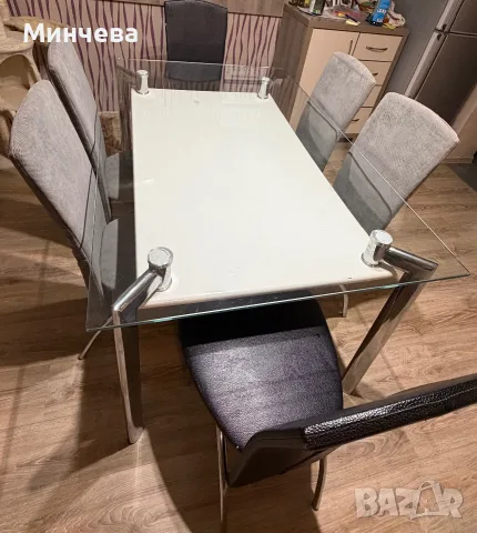 Трапезна маса и шест стола