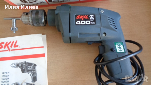 Дрелка SKIL 1539H, ударно - пробивна бормашина с реверс, 400W, 1.9A, снимка 5 - Бормашини - 52502607