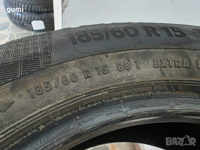 2бр зимни гуми 185/60/15 CONTINENTAL L04668 , снимка 4 - Гуми и джанти - 53160833