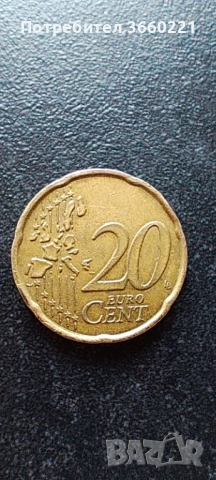 20  евро цента италия 2002, снимка 2 - Нумизматика и бонистика - 53621621