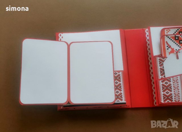 Скрапбук албум с българска шевица , снимка 3 - Други - 40682404