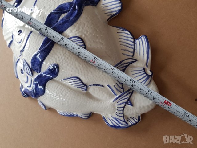 КРАСИВИ Керамични порцелан 3 морски декораций за стена, снимка 12 - Декорация за дома - 42103398