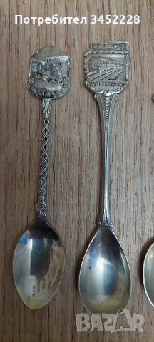лъжички за колекционери 4 броя , снимка 3 - Антикварни и старинни предмети - 53193168