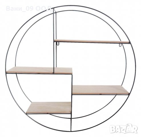 Голяма кръгла стенна етажерка, снимка 3 - Етажерки - 35782728