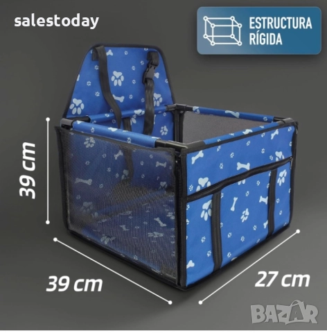 Седалка за кола за кучета, Кош за домашни любимци за автомобил, Столче за кола, снимка 11 - Аксесоари и консумативи - 51533151