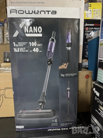 Вертикална прахосмукачка Rowenta X-Nano RH1128, снимка 8 - Прахосмукачки - 56145112