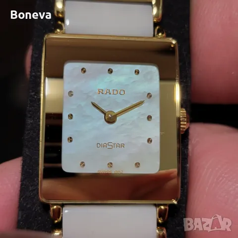 Rado DiaStar (Оригинал Бяла Керамика, Перлен Циферблат), снимка 8 - Дамски - 49049204