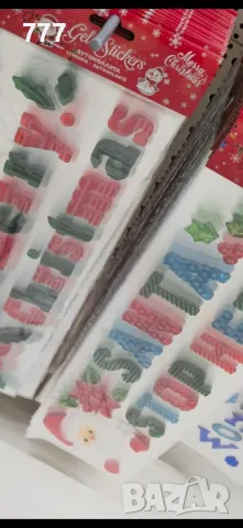 Коледни силиконови стикери 