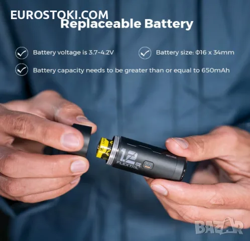Преносима въздушна помпа FLEXTAIL Zero Pump, акумулаторна мини помпа за надуване и вакуум, снимка 9 - Друга електроника - 56228339