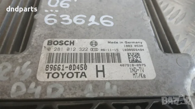Toyota Yaris 1.4 D4D 2006 0281012322 89661-0D450 Yaris (2005-2013), снимка 2 - Части - 55828138