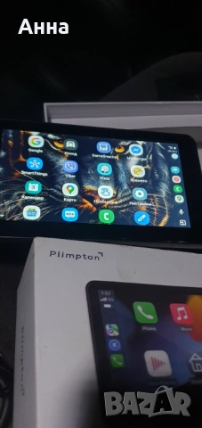 Apple Carplay и Android Auto, Bluetooth, FM трансмитер, Handsfree, AUX, черна, снимка 7 - Други - 52656103