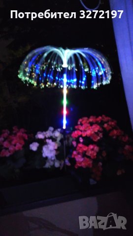 Соларна лампа медуза,7 цвята, снимка 4 - Соларни лампи - 41855750