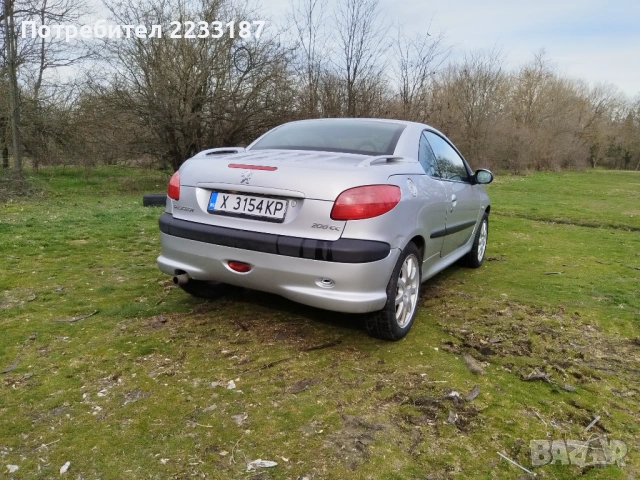 Пежо 206 CC, снимка 8 - Автомобили и джипове - 53596403
