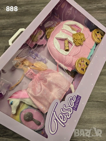 кукла с кон и каляска , снимка 3 - Кукли - 53423017