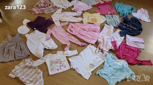 Лот (29 броя) дрехи за момиче 0-9м ( gap, marks & spencer, george, f&f, снимка 4 - Други - 41748758