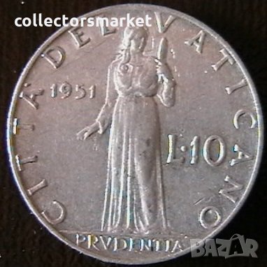 10 лири 1951, Ватикан