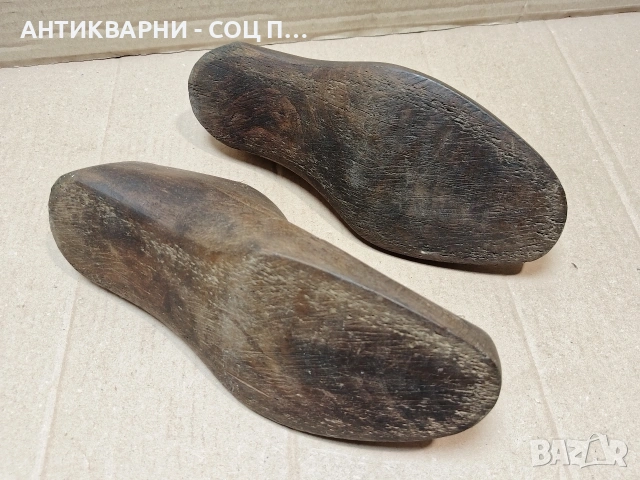 Комплект Стари Дървени Калъпи За Мъжки Обувки. / НОМЕР 1595., снимка 5 - Антикварни и старинни предмети - 53670013