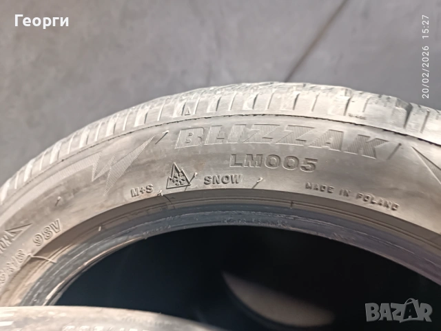 2бр.зимни гуми 235/45/18 Bridgestone, снимка 3 - Гуми и джанти - 53611862