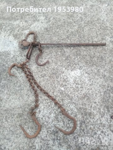 Стар османски кантар паланца до 90 кг, снимка 1