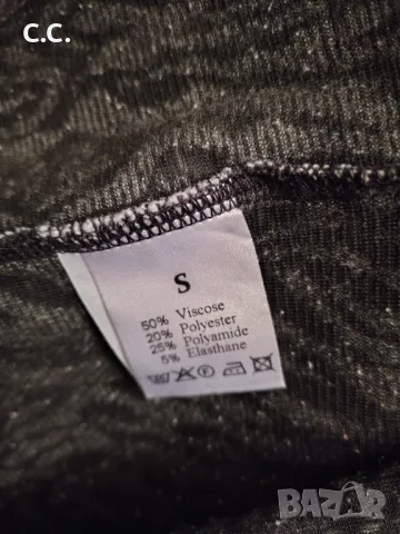 Стилна памучна рокля, размер С, цена 9 лв, снимка 4 - Рокли - 48743274