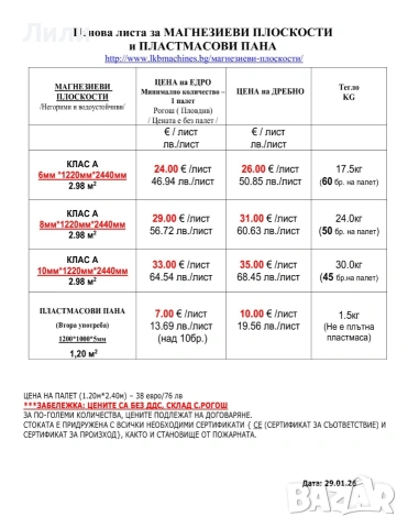 Пластмасови кори/пана, 100/120 см, 5мм, снимка 2 - Други - 53017877