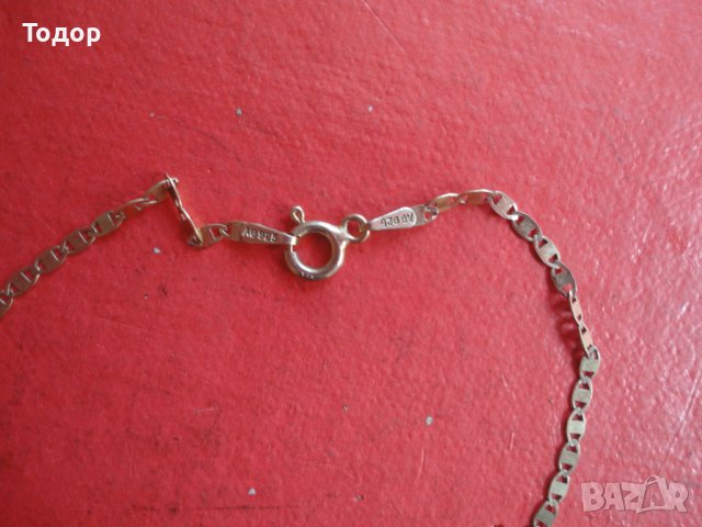 Уникална позлатена сребърна верижка колие 925, снимка 6 - Колиета, медальони, синджири - 41654669