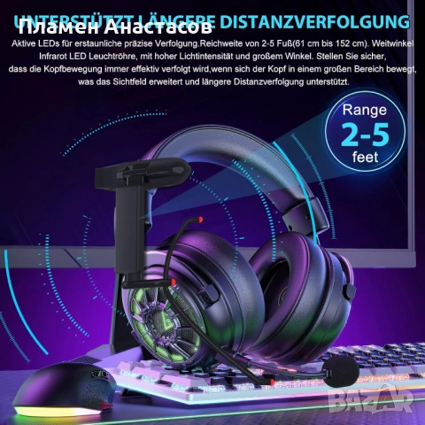 Wireless LED TrackClip – безжичен инфрачервен Track Clip за TrackNP 5 / 6DOF Head Tracking, снимка 2 - Други - 53838509